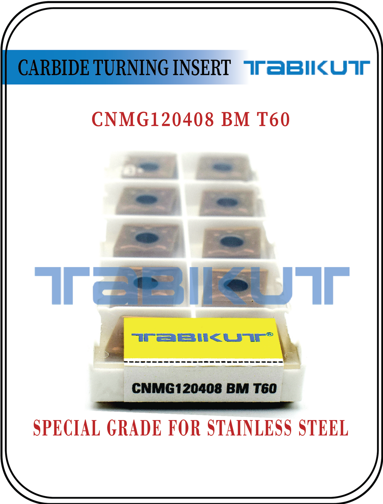 CNMG120408 BM T60 Stainless Steel
