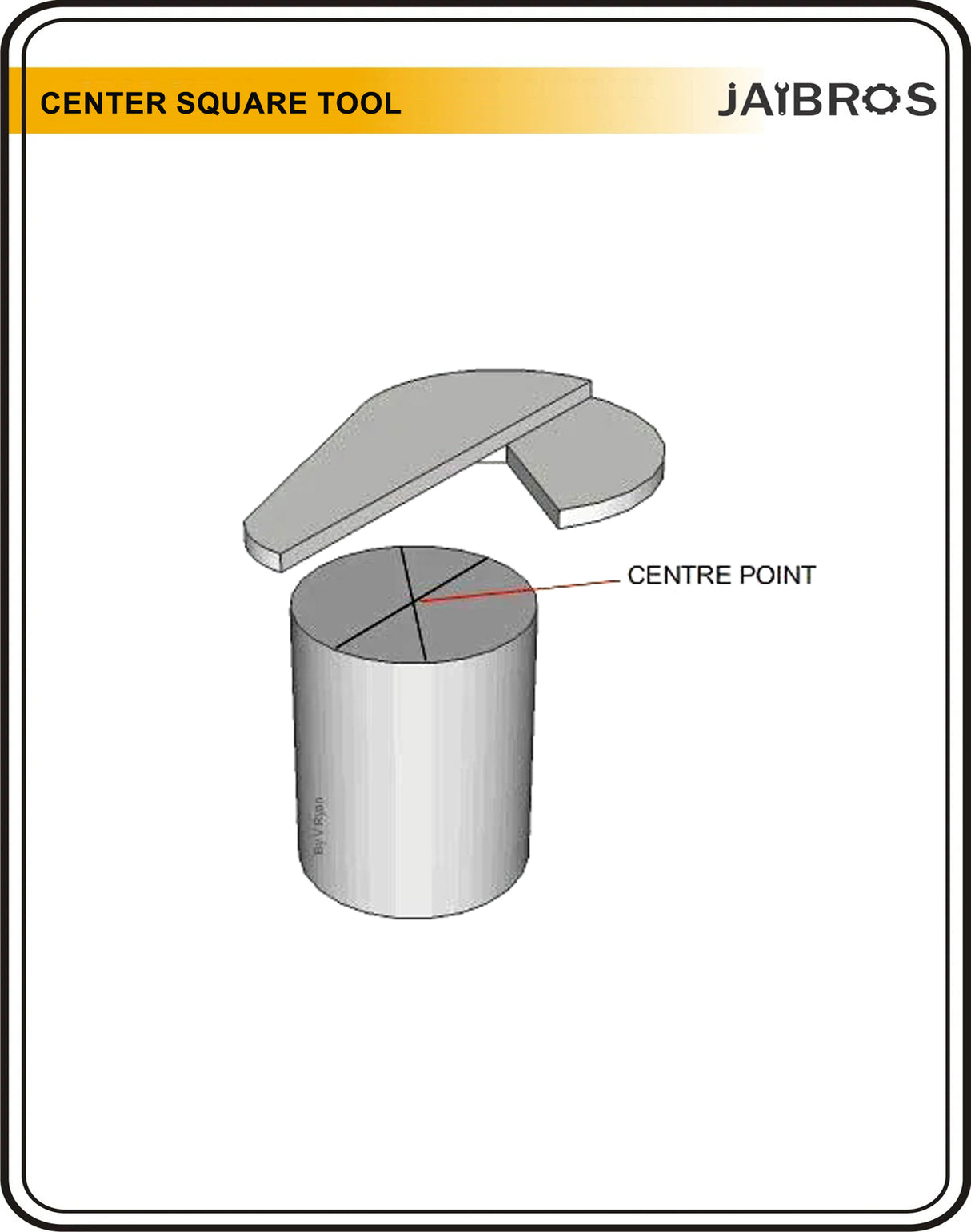 Center Square tool for center 1.5 inch