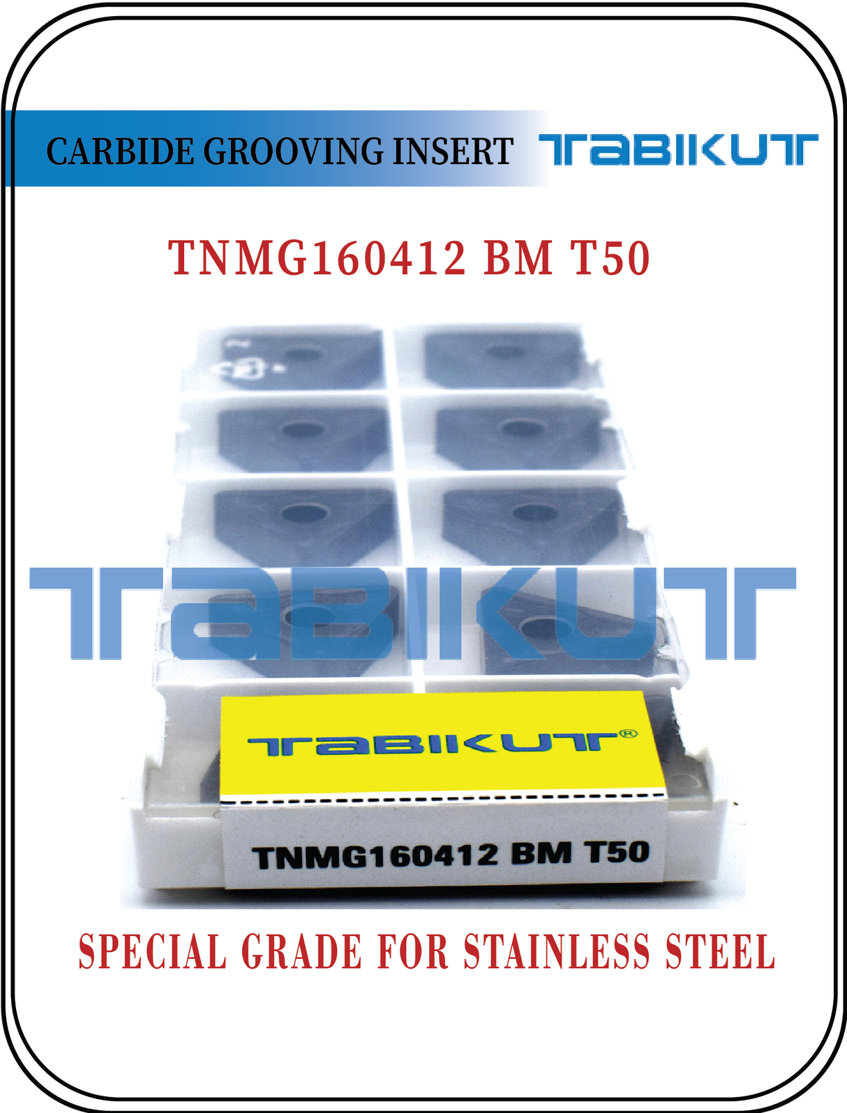 TNMG1604/04/08/12 BM T50 insert