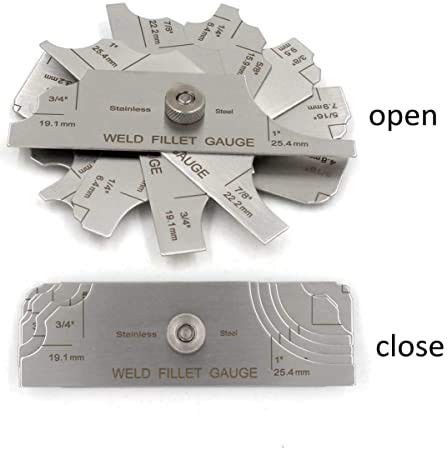 Fillet Welding GAGE 1/8 to 1” 7 Blades