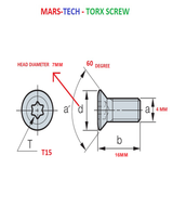 Torx Screw 4 MM T15  High Precision ( Pack Of 10 Pcs )