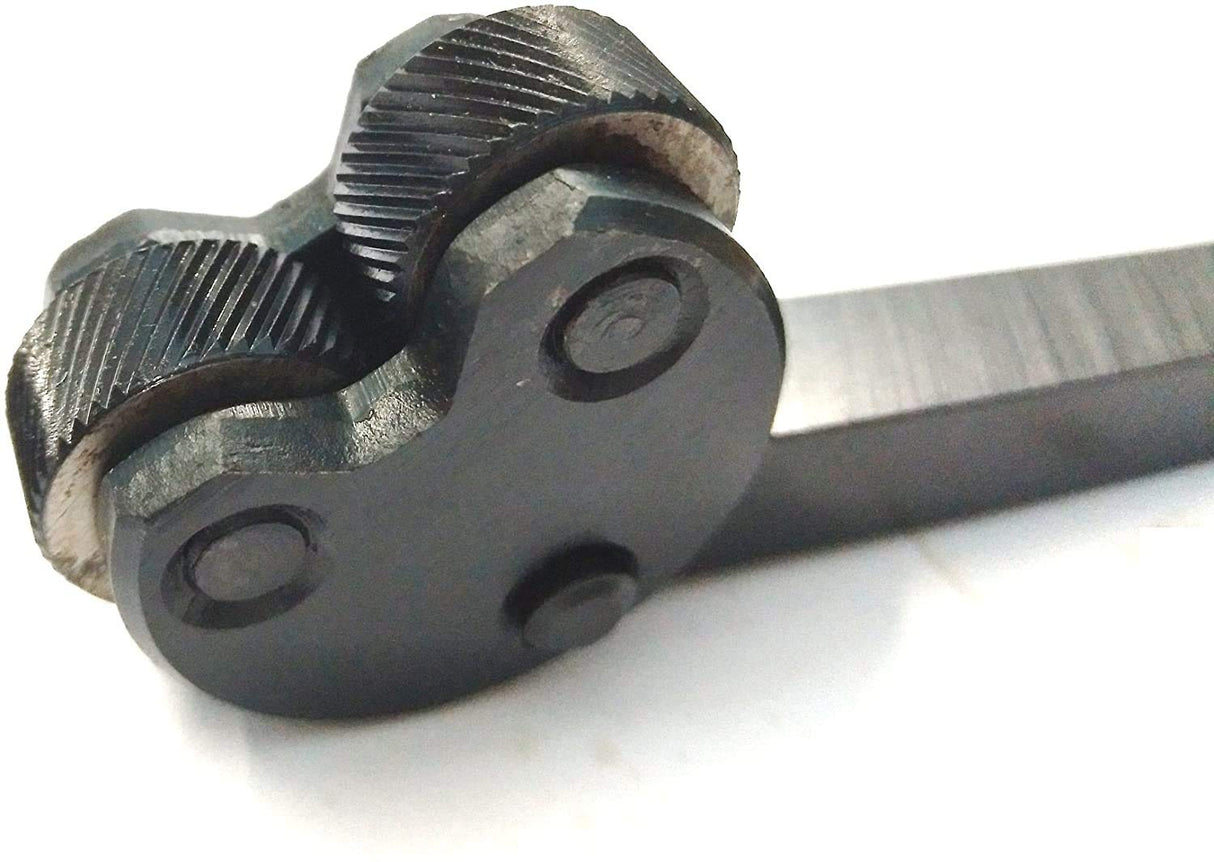 Knurling tool pivot head for lathe