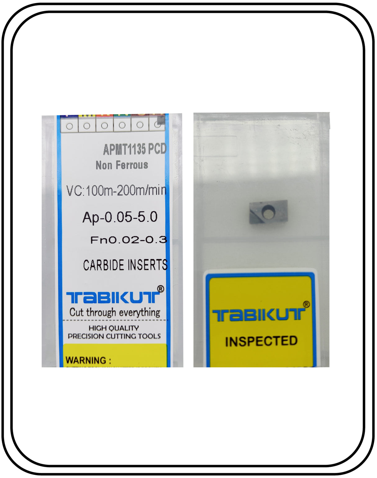 APMT113504 PCD Tabikut  insert  Pack of 2