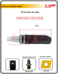 Thumbnail for Micro Boring Bars Bca 83-108mm