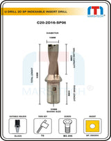 U Drill 16 mm