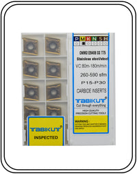 Thumbnail for CNMG120404/08/12 specially stainless steel Tabikut carbide insert (1box) pack of 10