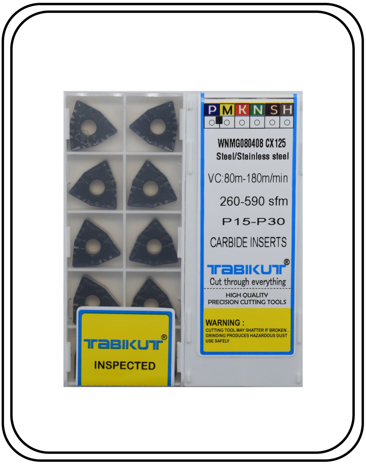 wnmg080404/08/12 cx for TABIKUT  Steel & Stainless Steel Mild Steel Pack Of 10