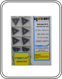Thumbnail for TNMG160404/08/12 md125 steel Tabikut grade (1box) pack of 10