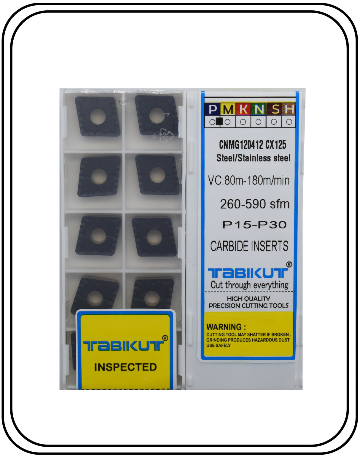 cnmg120404/08/12 cx for Steel & Stainless Steel TABIKUT Mild Steel Pack Of 10
