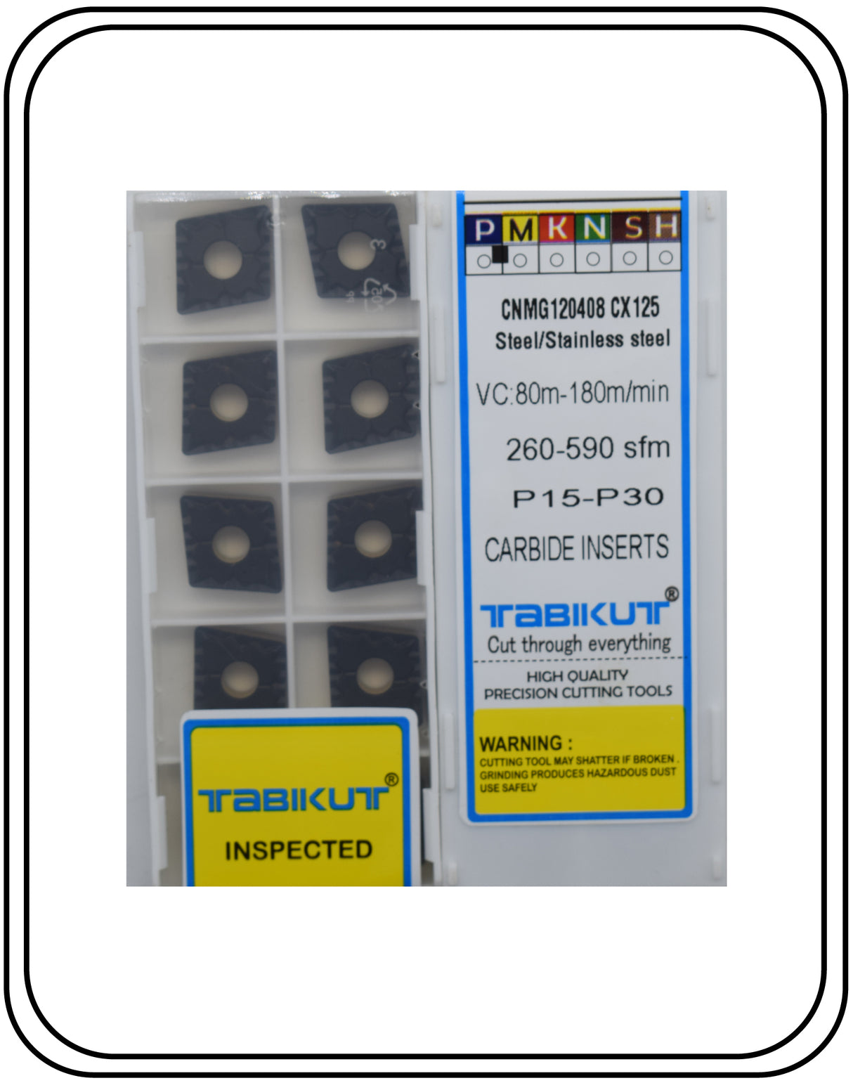 cnmg120404/08/12 cx for Steel & Stainless Steel TABIKUT Mild Steel Pack Of 10