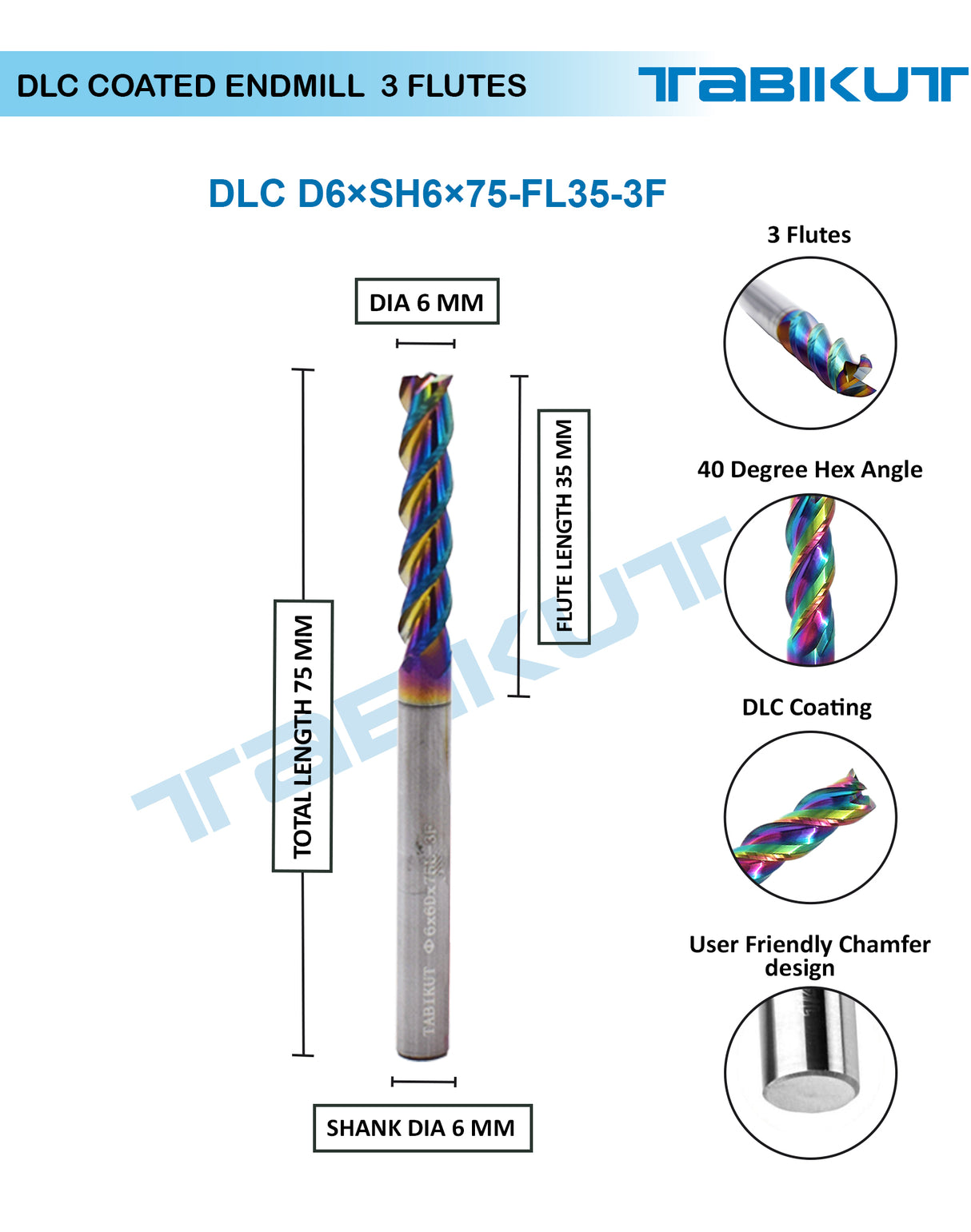 3mm flute endmill