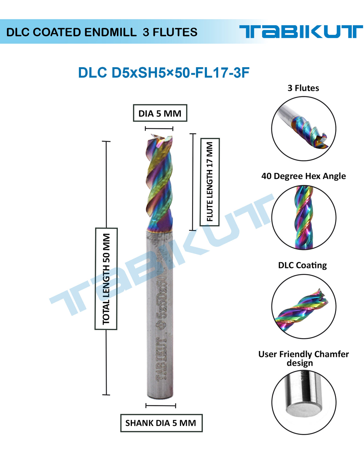 5mm 3 flute endmill