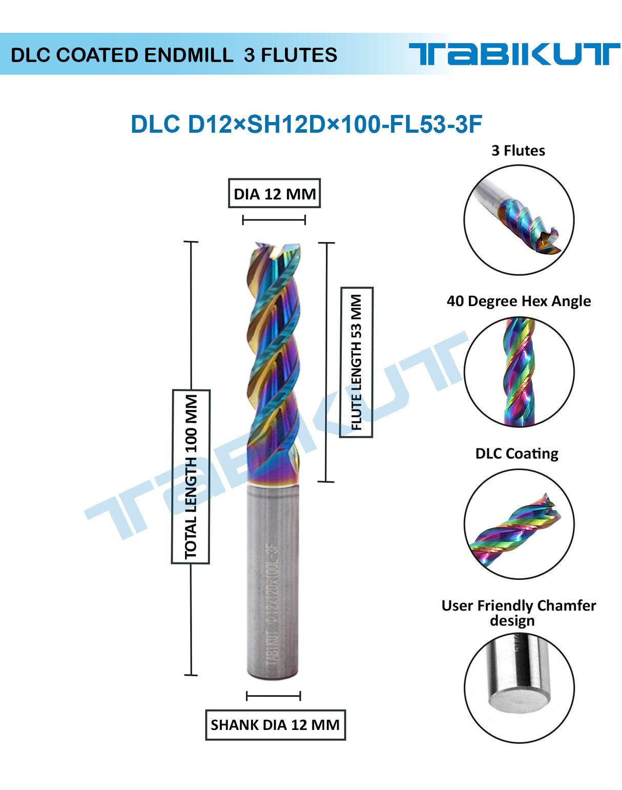 100MM Carbide Ballnose