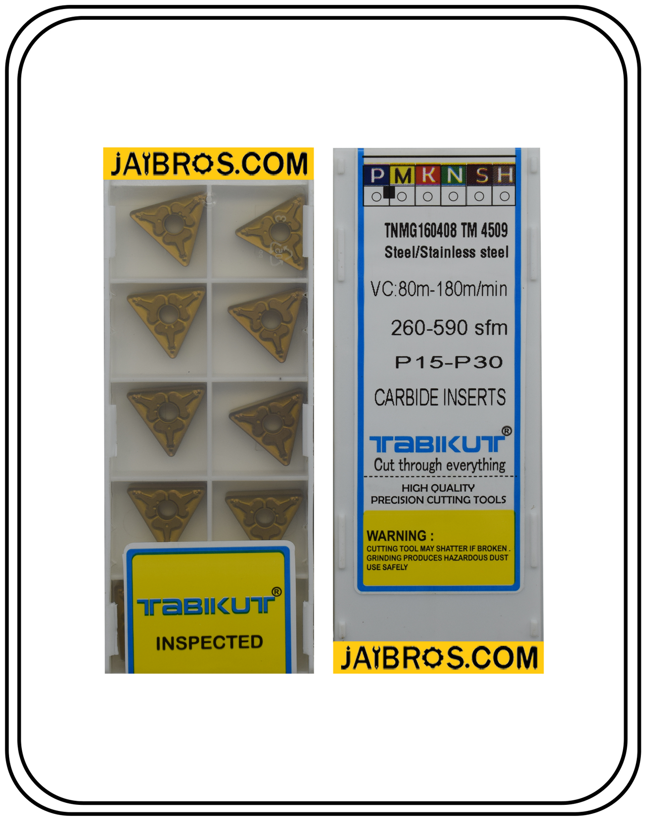 TNMG160404/08 TM 4509 Insert Steel Grade Of Tabikut Pack Of 10