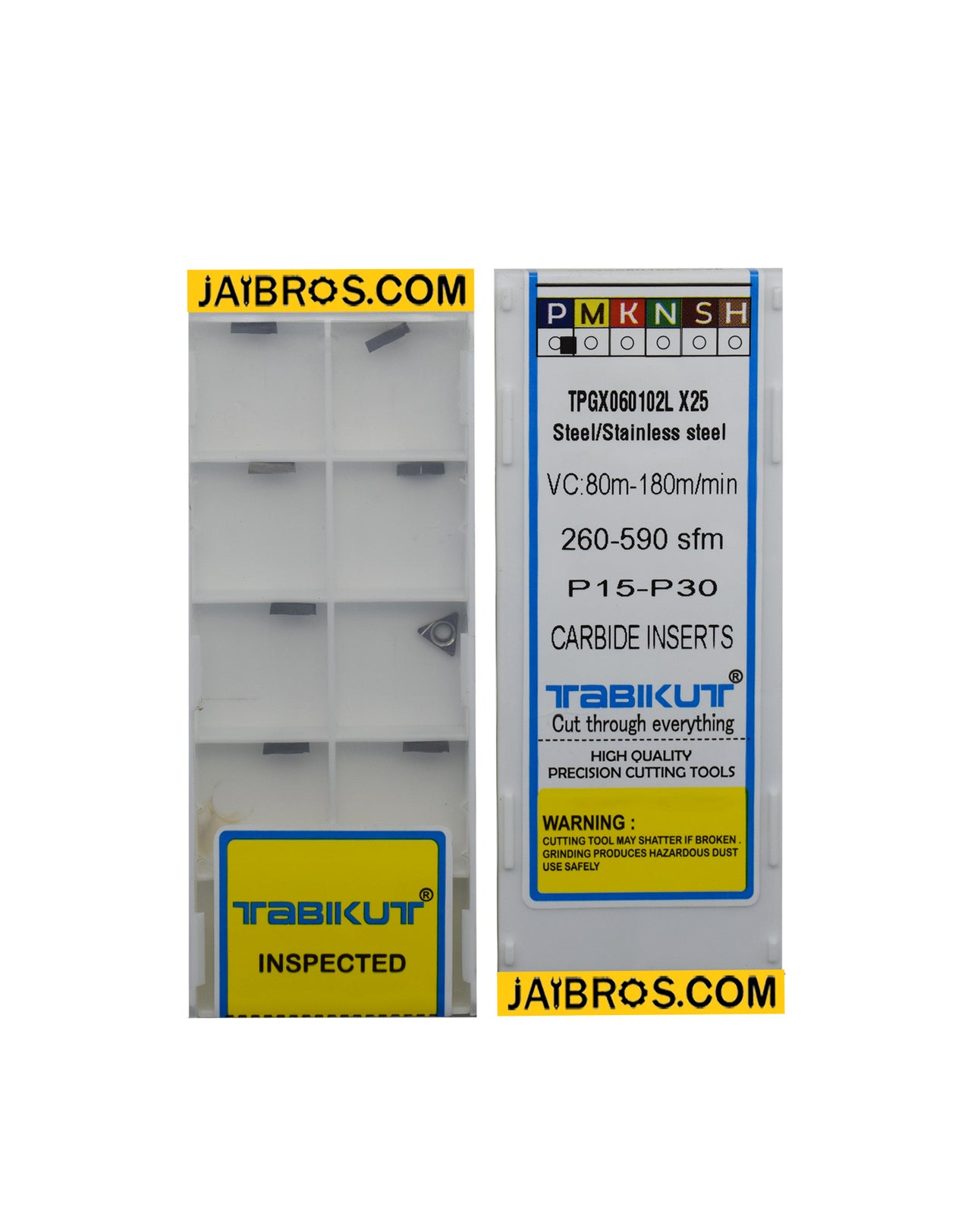 tpgx060102/04L x25 TABIKUT carbide grade pack of 10