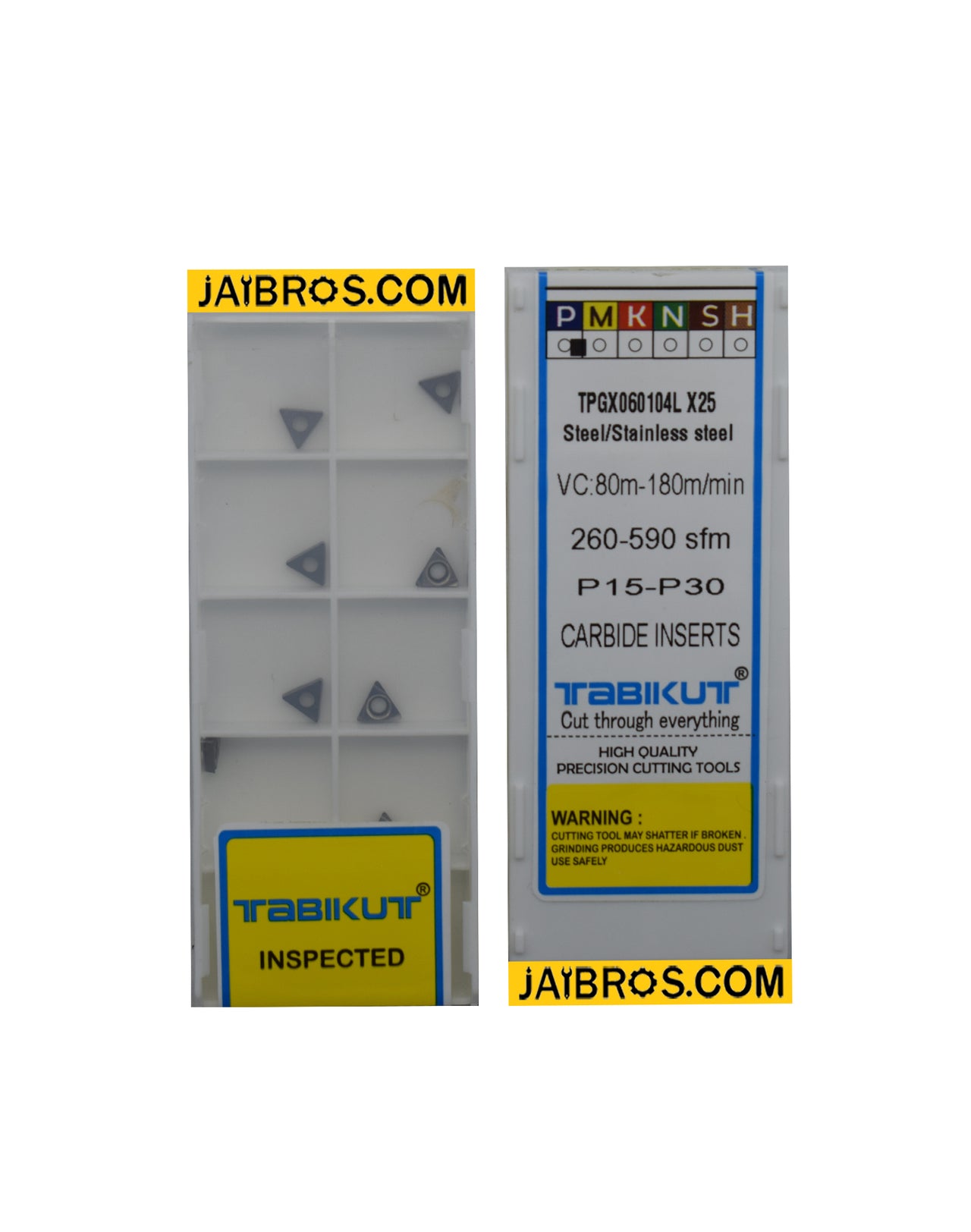 tpgx060102/04L x25 TABIKUT carbide grade pack of 10