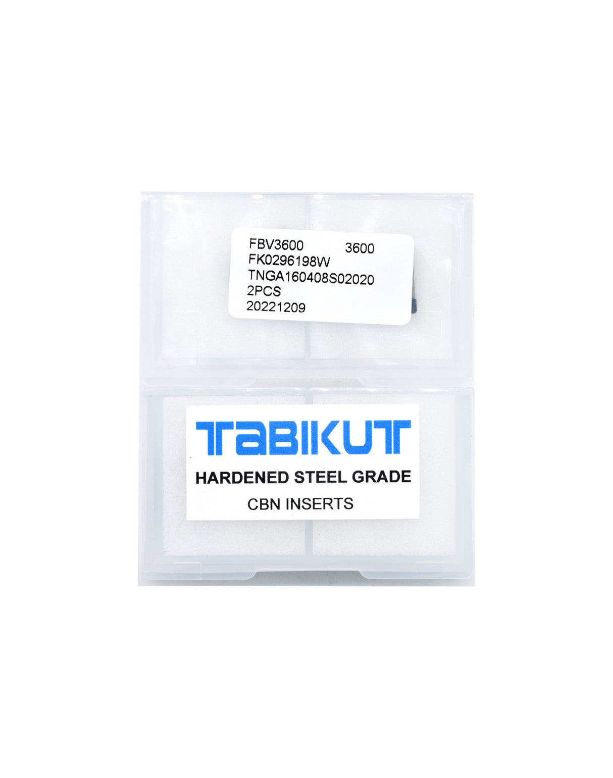 CBN CCGW060204 for HARDENED STEEL machining pack of 2 inserts