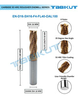 16mm Rougher cutter 100mm Length