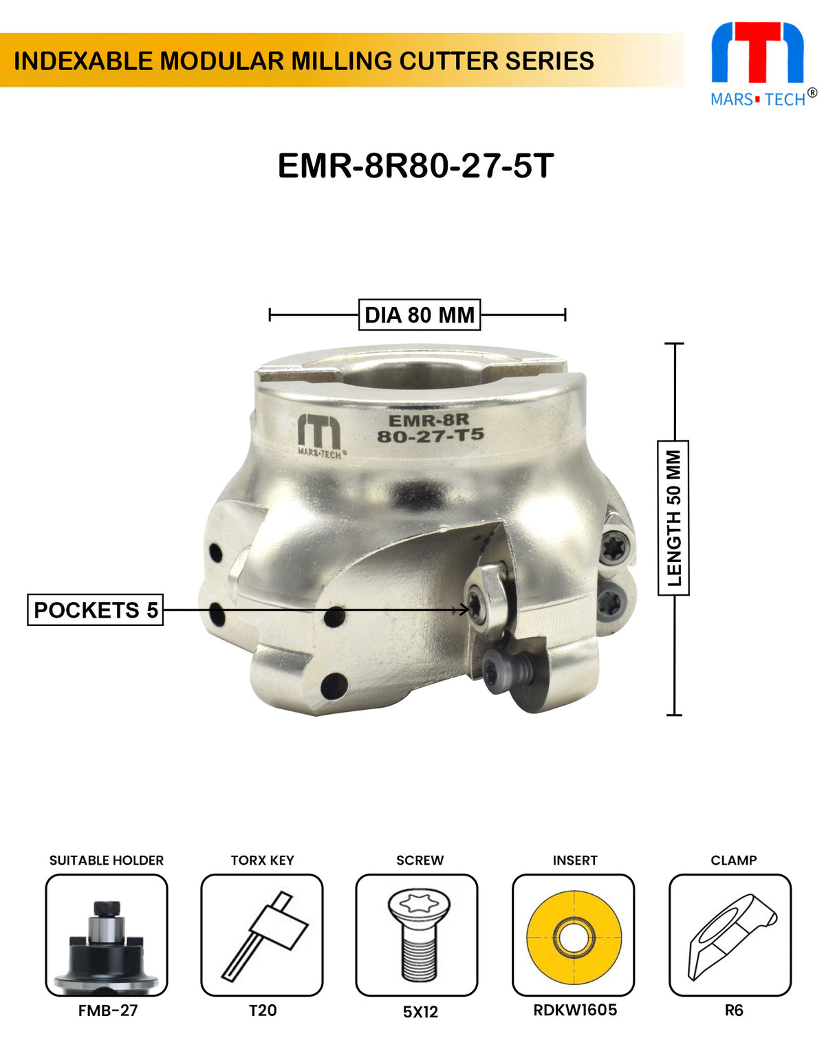 80mm R8 cutter