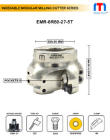 80mm R8 cutter