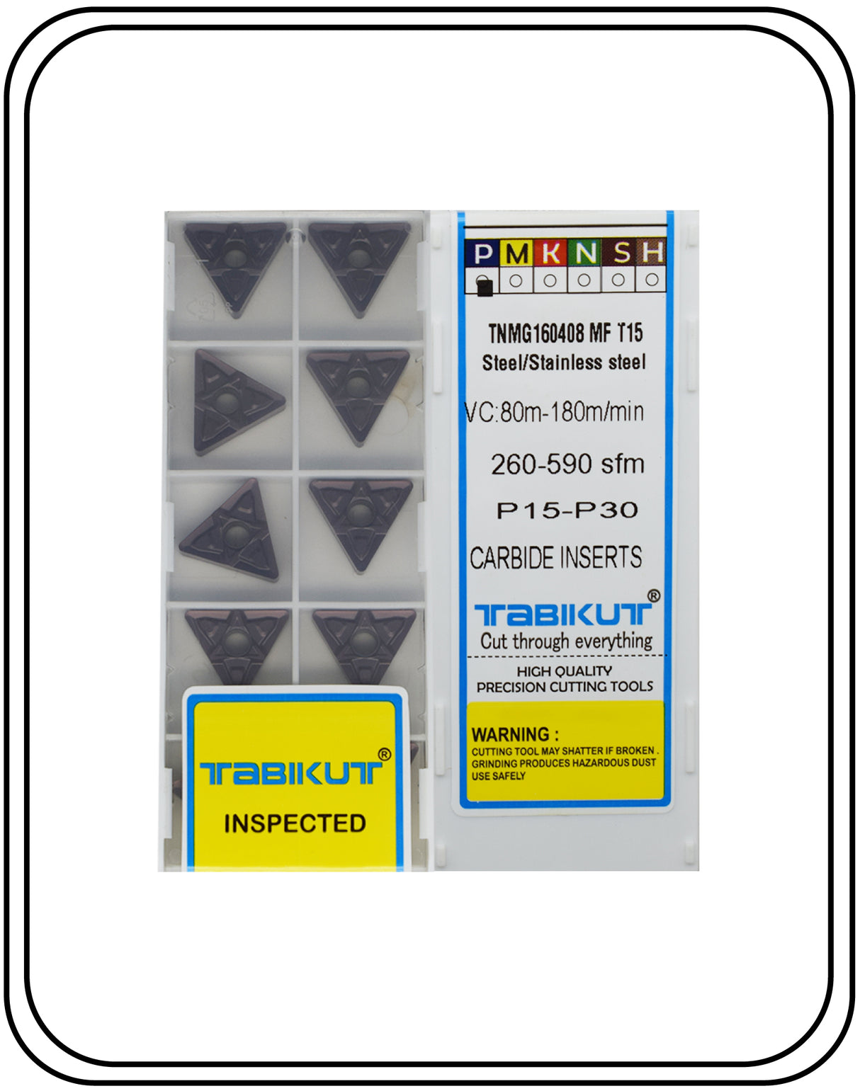 TNMG160408 MF T15 TABIKUT carbide insert