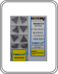 Thumbnail for TNMG160404/8 HA N01 aluminum machining insert pack of 10