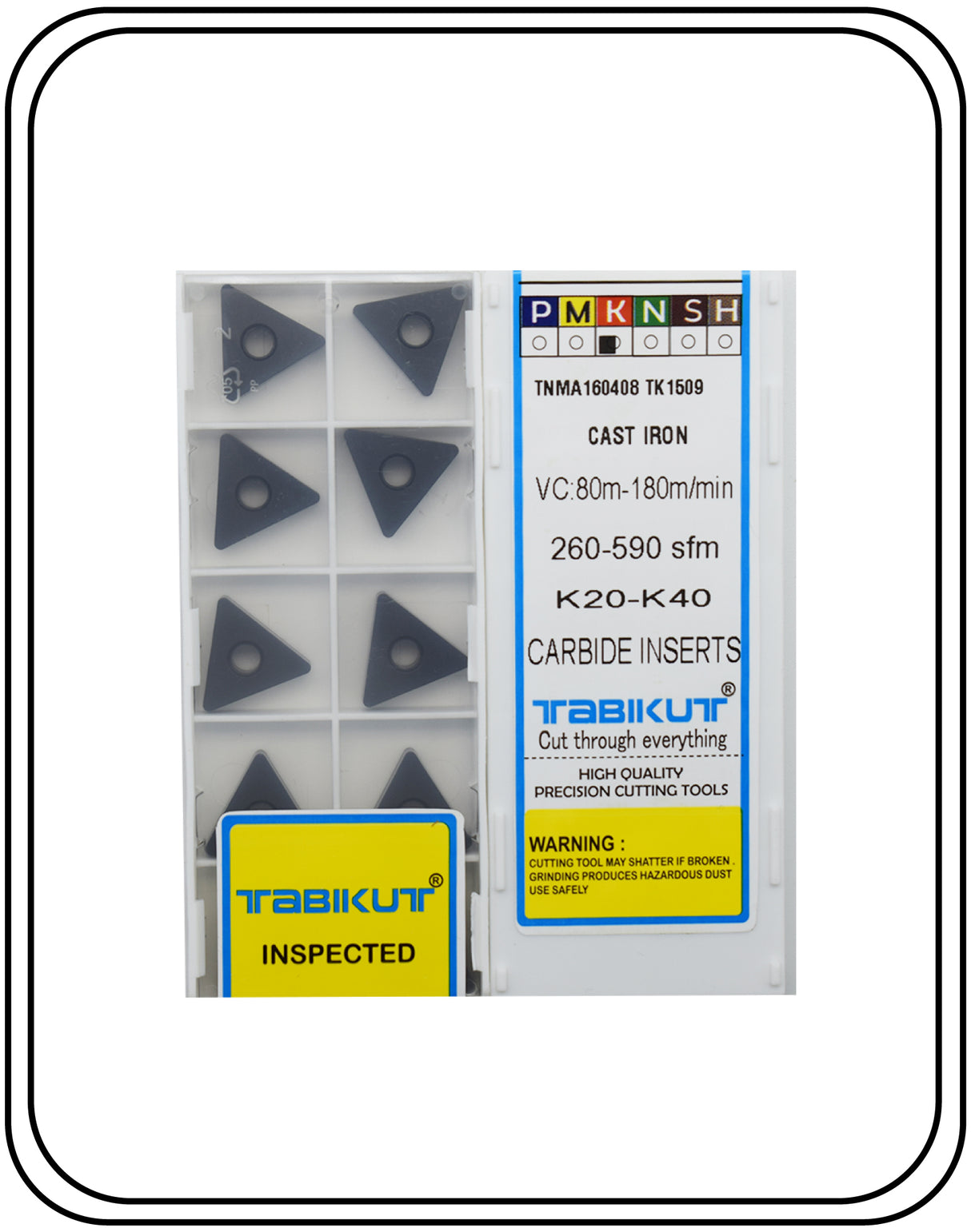 Tabikut TNMA160404/08/12 TK1509 Cast iron insert pack of 10