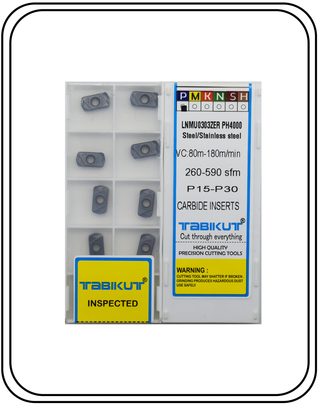 CARBIDE INSERT LNMU0303 High Feed Tabikut Brand insert pack of 10