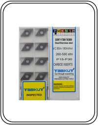 Thumbnail for DCMT11T304/08 TK3009 Steel Grade Of Tabikut Pack Of 10
