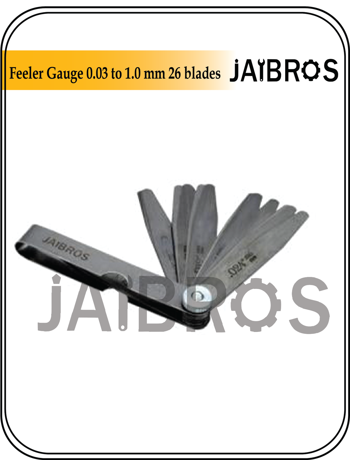 Feeler Gauge 0.03 to 1.0 mm