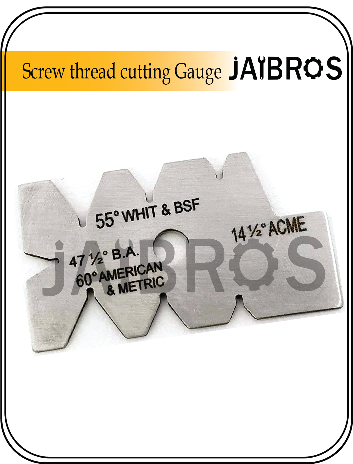 Screw thread cutting gauge