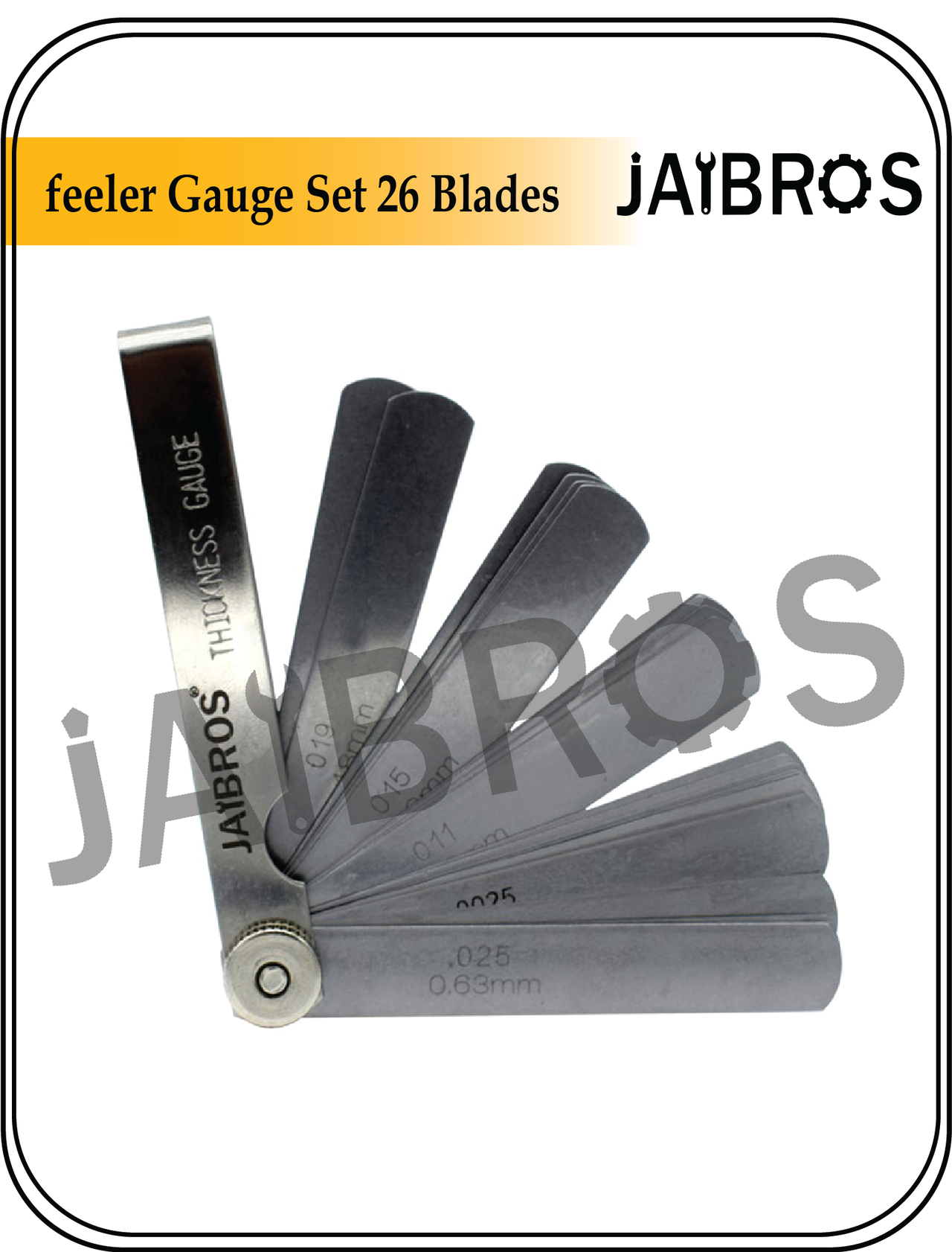 feeler gauge set 26 blades