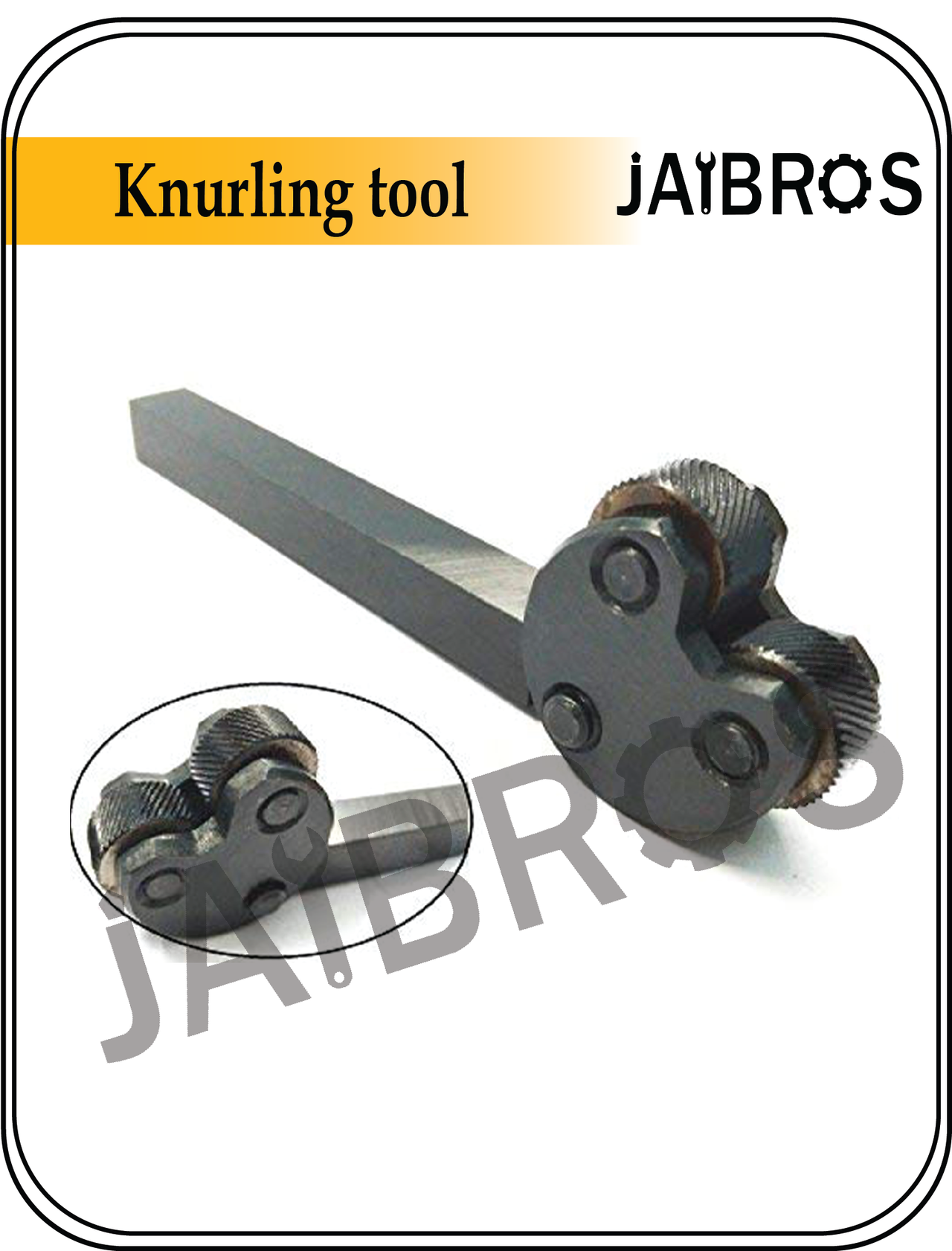 Knurling tool pivot head for lathe