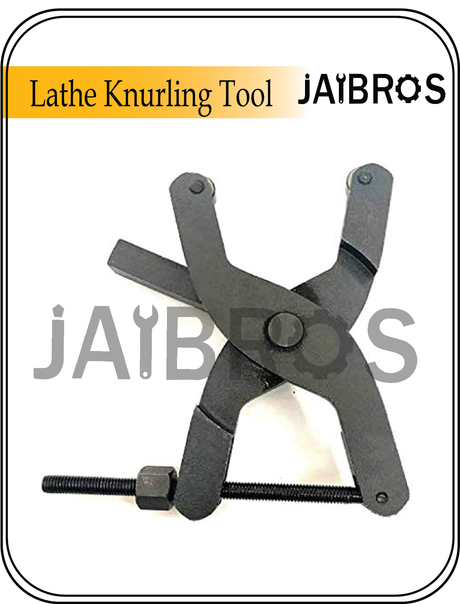 Lathe Knurling Tool holder scissor type 5 Inch BLACK