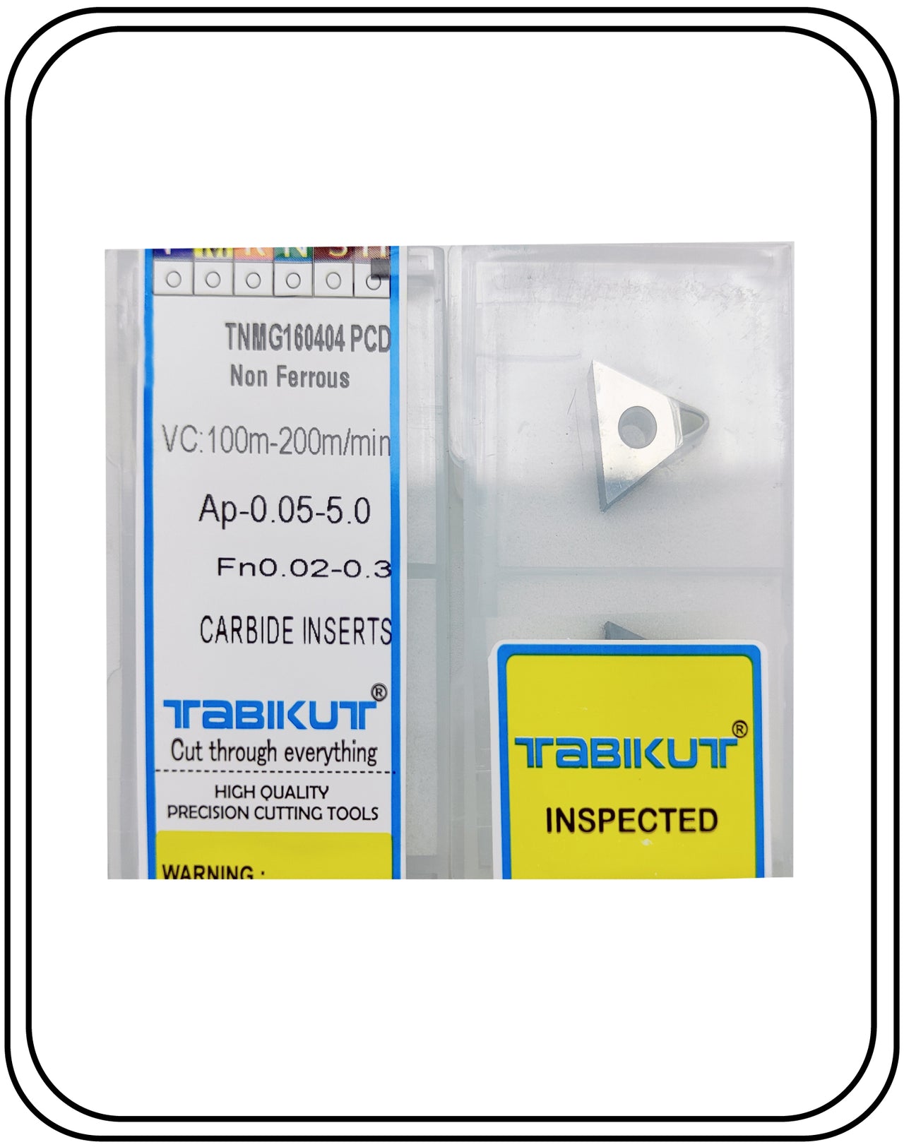 TNMG160404/08 PCD Tabikut insert pack of 2