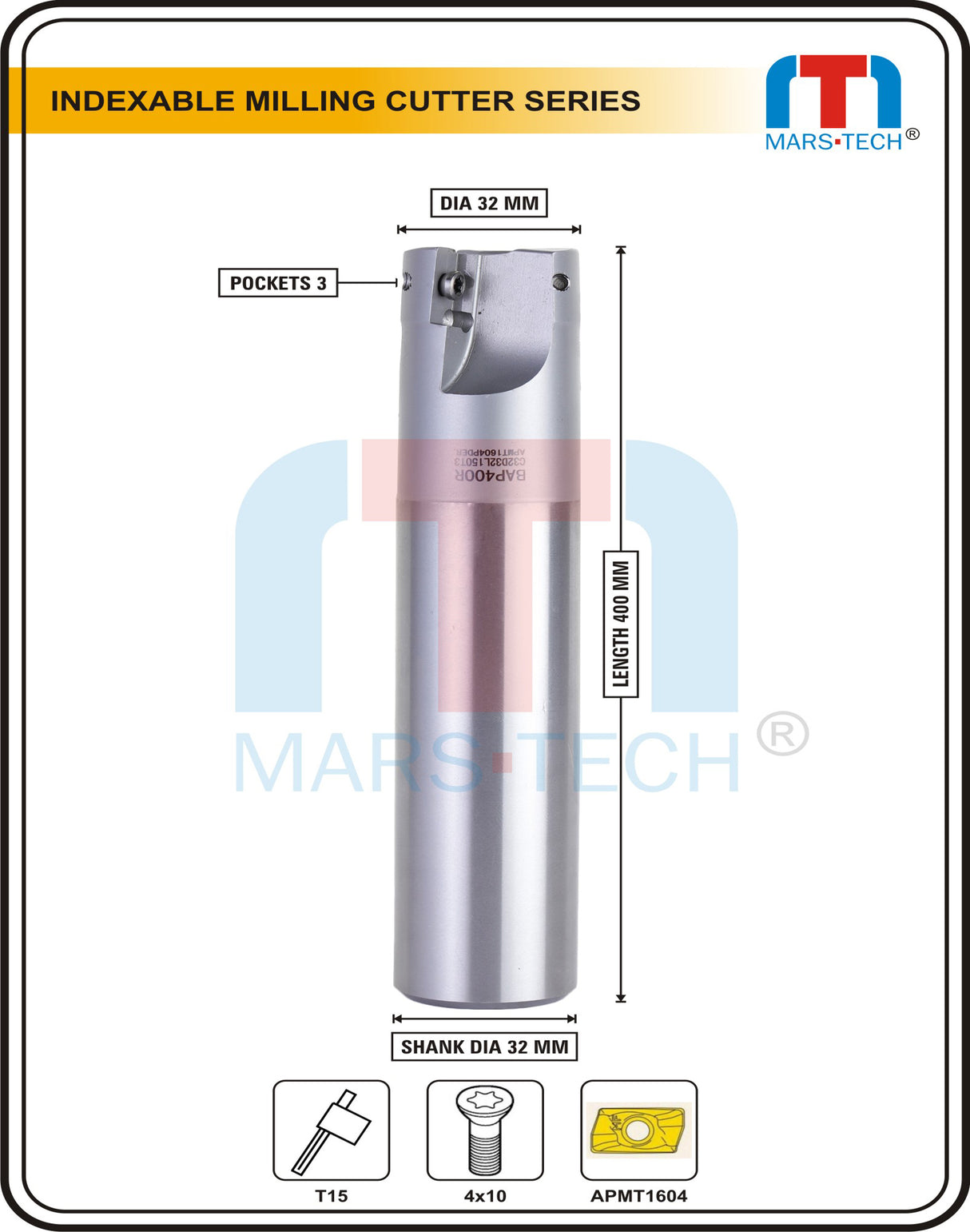 32mm Indexable Endmill