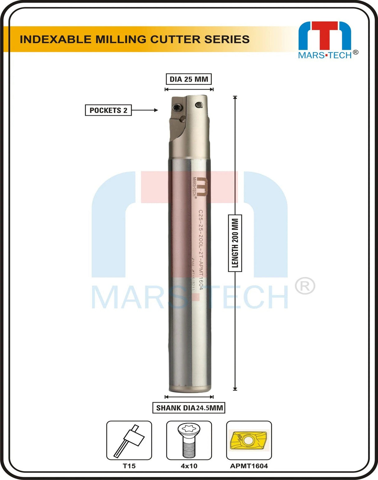 25mm Carbide Milling Cutter