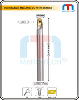 10 mm 1 pocket Indexable Inserted Endmill 