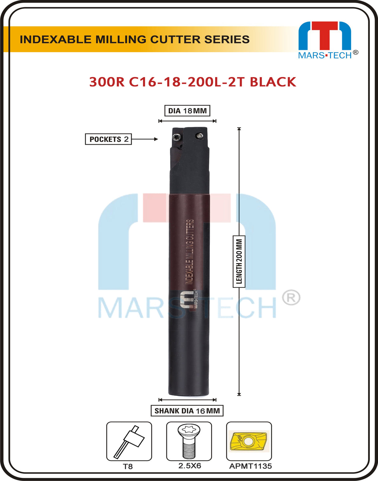 18 mm Inserted Endmill