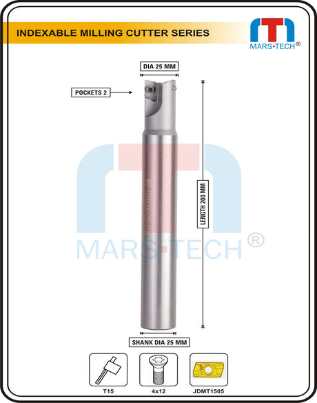 Indexable Inserted Endmill Dia 25 Mm