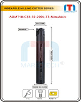 32 mm Indexable Inserted Endmill