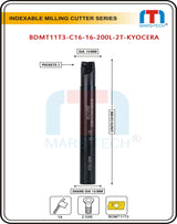 BDMT11T3 Indexable Inserted Endmill