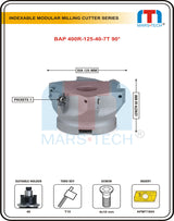 BAP400R-125-40-7T Face Milling Cutter