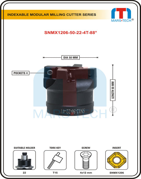 SNMX1206 insert facemill