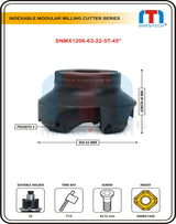 SNMX1206 Insert Facemill Dia 63