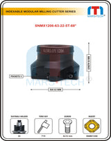 SNMX1206 Insert Facemill Dia 63