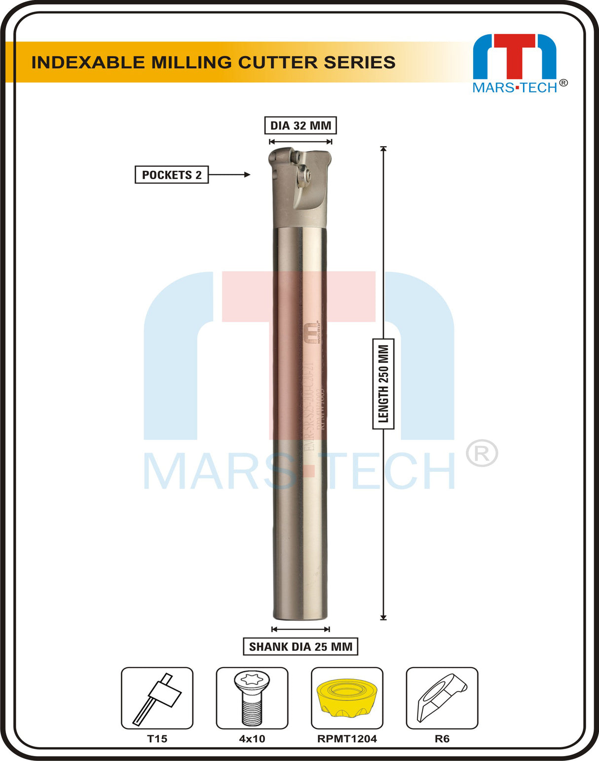 32mm Bullnose End mill