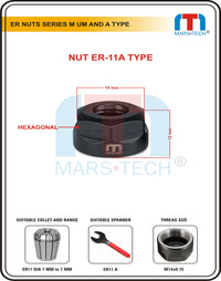 Thumbnail for Mars-Tech ER Nut ER11