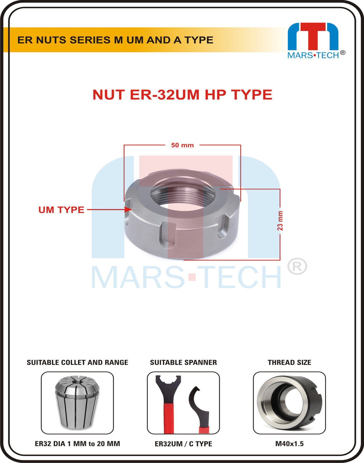 MARS-TECH ER32 UM NUT