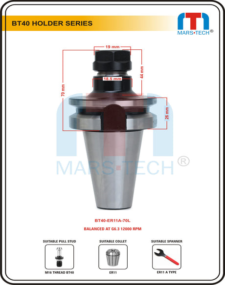 BT40 ER Collet Chuck